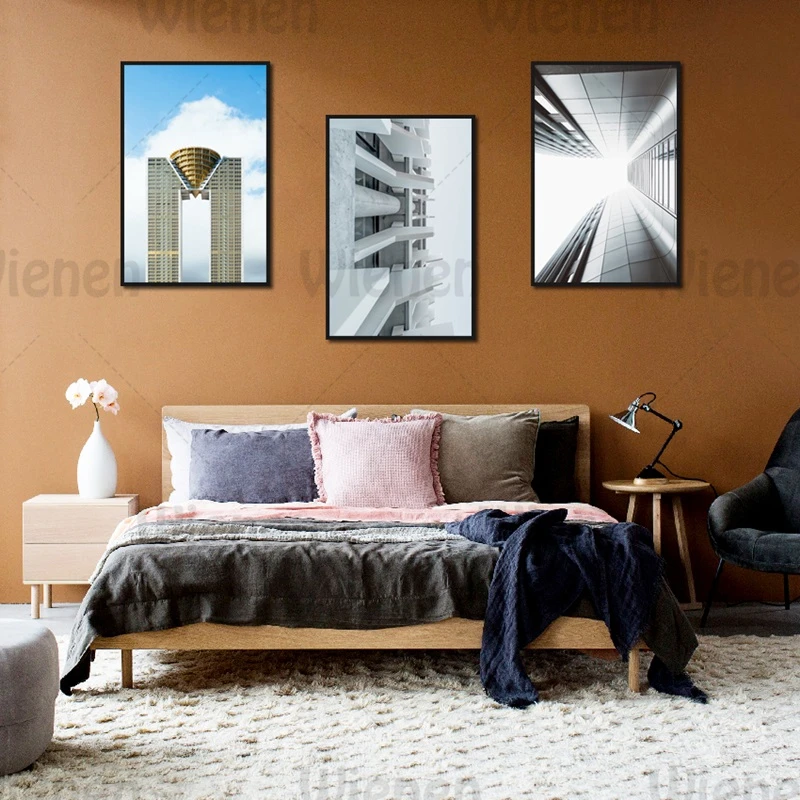 

Dubai Engel & Vlkers Square City View Modern Architecture Canvas Mural Home Decor For Living Room Bedroom Background Wall Art