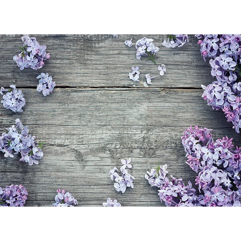 

SHENGYONGBAO Vinyl Custom Photography Backdrops Flower & Wood planks Theme Photo Studio Background FK91025-85