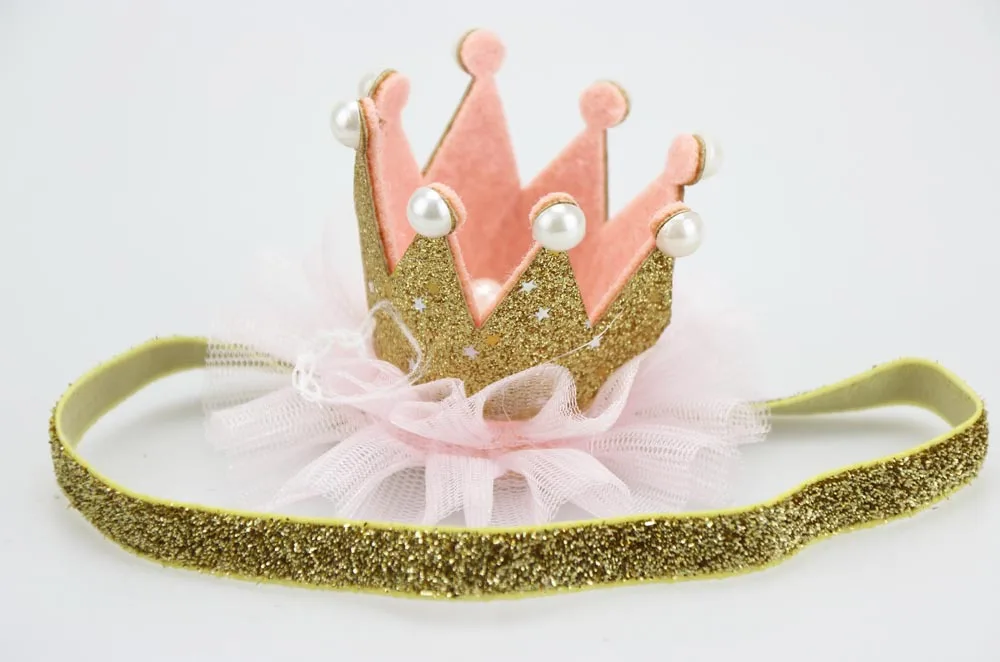 1pc Baby Hairband Headdress Newborn Kids Flower Soft Elastic Tiara Hair Band Girls Bow Headband Cute Crown Accessories | Детская одежда