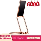 Новинка, квадратный двойной складной держатель для телефона, кольцевая Пряжка, выдвижной держатель для телефона, подставка, складная клейкая подставка для рабочего стола