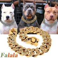 stainless steel dog chian collar strong pet slip choke collar rhinestone dog slip collars for medium large dogs pitbull