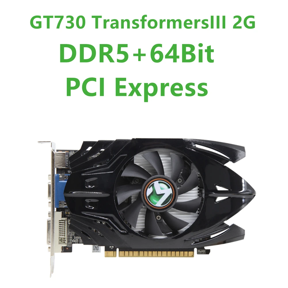 Игровая видеокарта MAXSUN NVIDIA GT 730 трансформаторы 2 ГБ/4 ГБ GDDR3/GDDR5 VGA + DVI для ПК игровая