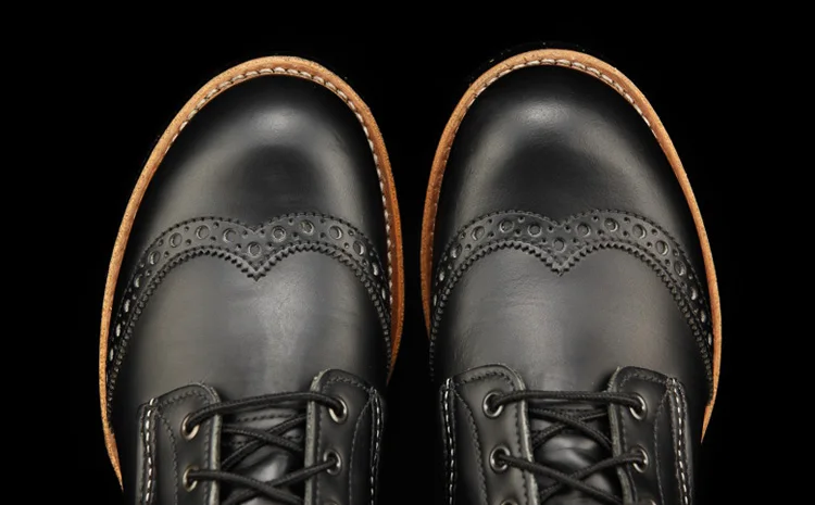 Zapatos de hombre; Европейский стиль; Brock wind; повседневная черная рабочая одежда; короткие ботинки; Мужская и женская кожаная обувь в винтажном стиле; ботинки челси