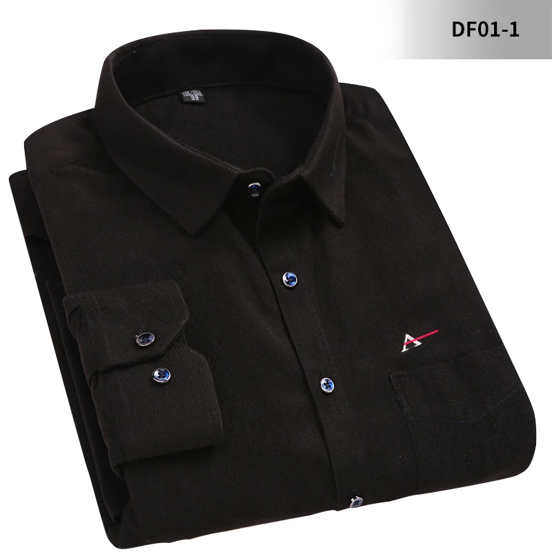 New men's corduroy shirt 2020 Autumn Long-Sleeved Camisa Social Masculina Casual Slim Fit Men Shirt Blouse Colcci Aramy