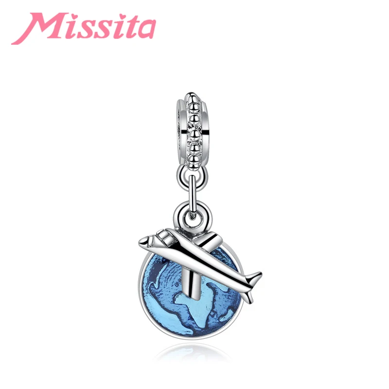 MISSITA новинка 2019 модное путешествие самолет подвеска подходит для бренда амулеты