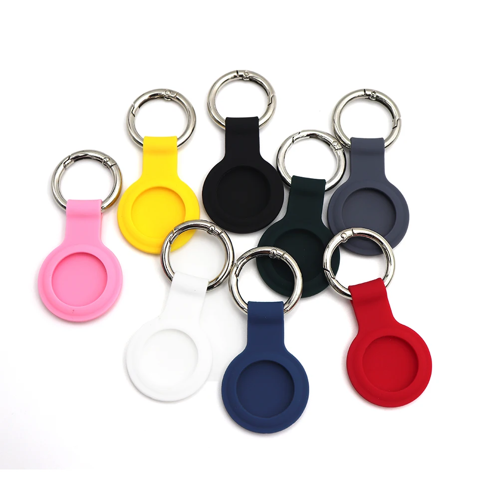 

Pet Bluetooth Tracker Silicone Case For Airtag Case Protective Cover with Keychain Anti Scratch Soft LossProof for Dog Cat Kids