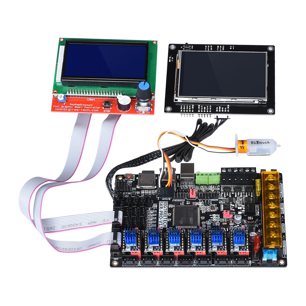 BIQU BIGTREETECH SKR Pro V1.2 32 бит материнская плата WIFI с TMC2209 UART TMC2130 SPI драйвер двигателя MKS GenL