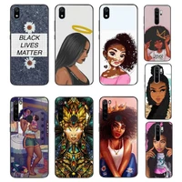 yndfcnb fashion melanin poppin black girl soft phone case cover for xiaomi redmi note8t 7 9 pro 5a redmi4x 5a 6a 6 7 8 5plus