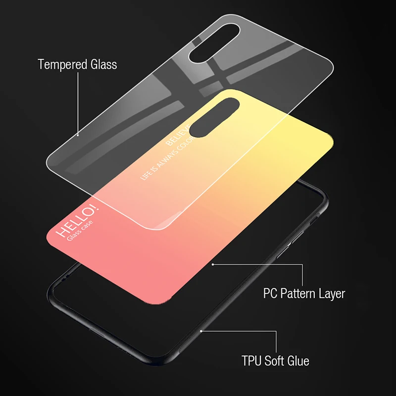 

Gradient Tempered Glass Case For Vivo IQOO Neo 3 Z1 Y50 V19 Z6 S6 Y17 Y19 Y11 2019 U3 Y5S U20 U3X U10 Y15 Y12 Y3 Phone Cases