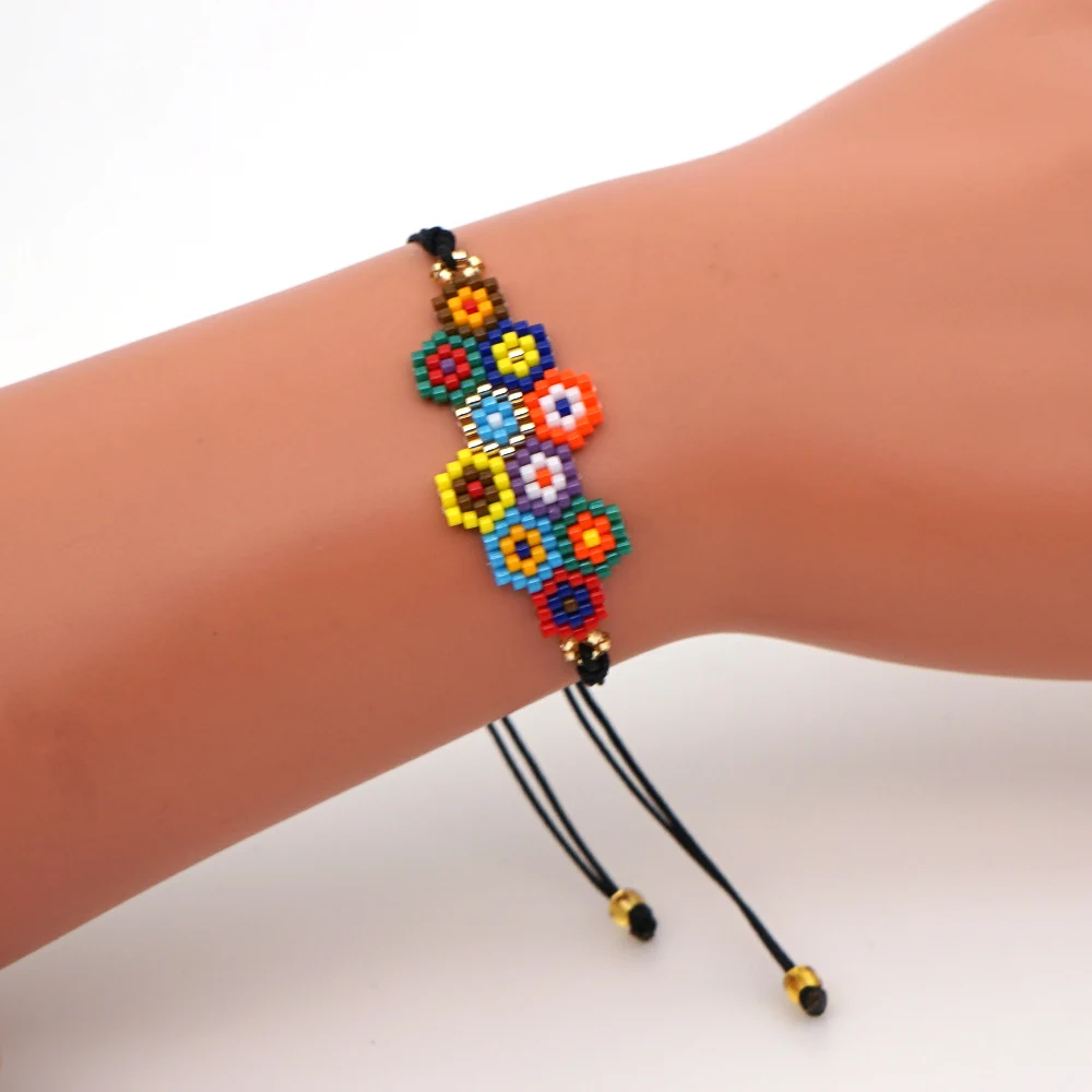 Go2boho MIYUKI Rainobow браслет Boho Chic Pulseras Mujer Moda женские ювелирные изделия Детские Браслеты Дружба ручной работы Тканые