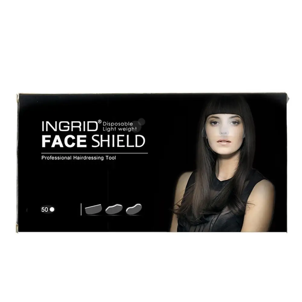 50 шт. прозрачные наклейки на челку для парикмахерской одноразовые средства