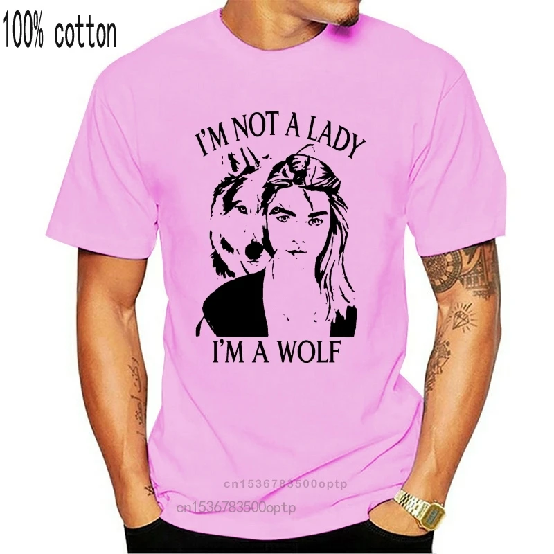 

Новый бренд Im Not A Lady Im A Wolf, летняя мужская футболка с коротким рукавом