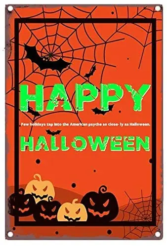 

Meet Retro металлический жестяной знак Декорации для Хэллоуина жестяная живопись 8x12 дюймов настенное украшение (узор 36)