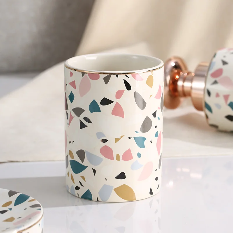 Набор для мытья ванной комнаты набор из 4 предметов Креативные украшения чашка