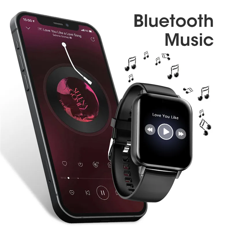 

M5 Smart Watch Women Men Bluetooth Call Thermometer 1.75inch IPS Big Screen IP68 Waterproof Smartwatch Heart Rate Sleep Monitor