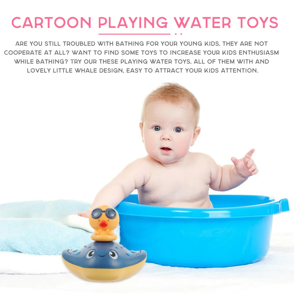 

Adorable Baby Bathroom Water Spray Bathtub Electric Bath Plaything