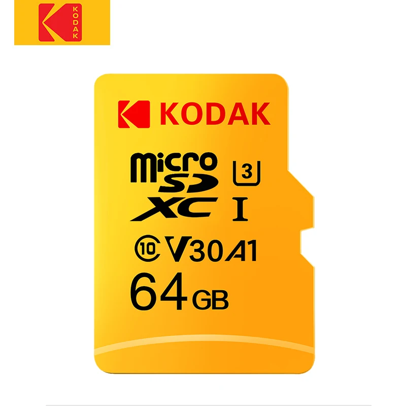 Карта памяти KODAK Micro SD класс 10 128 ГБ 64 32 16 U1 sd kart 4K U3 256 512 ГБ|Карты памяти| |