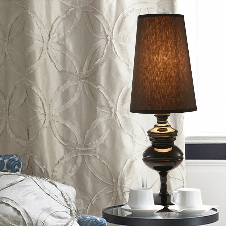 

European Living Room Restaurant Hotel Bedroom Bedside Cupboard Study Platform Lampblack Silver Golden Guardian Desk Lamp