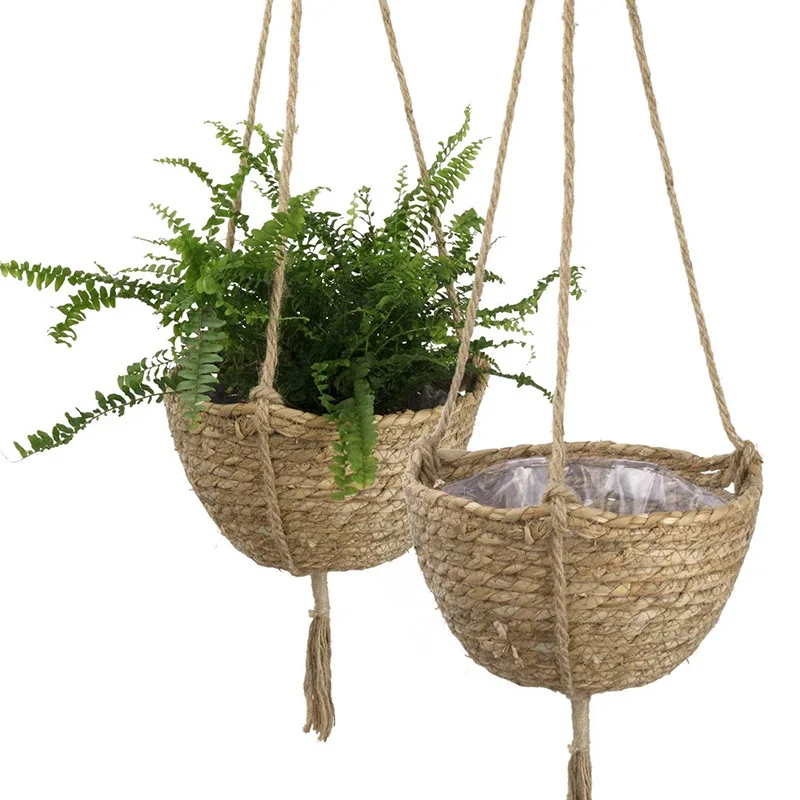 

Straw Rope, Seagrass, Rush, Hanging Basket, Flower Pot, Plant, Pot, Woven Basket, Sundries, Sling