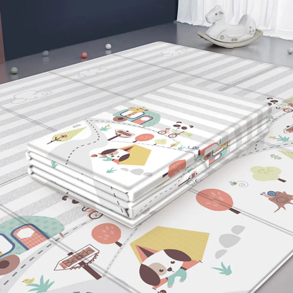 Новый детский игровой Шелковый коврик для ползания Складной Водонепроницаемый