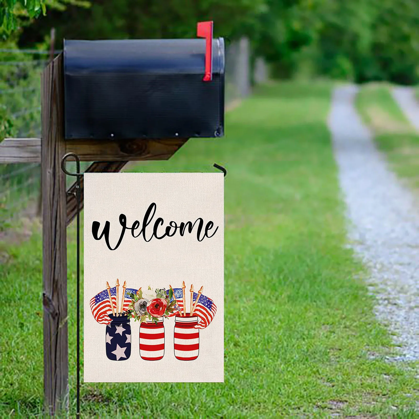 

New Flag Garden Decoration Outdoor Floral Yard Flag Patriotic Decorative Flag For Home Garden Yard Decor Garden Decoration Flags