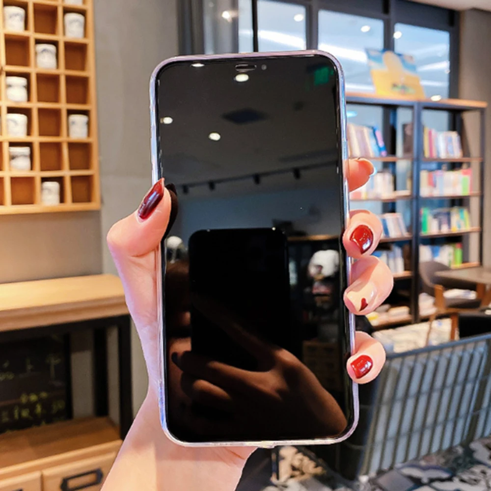 Мягкий силиконовый чехол для iphone 11 XR X XS Max блестящий Радужный Pro 8 7 6 6sPlus SE с золотой