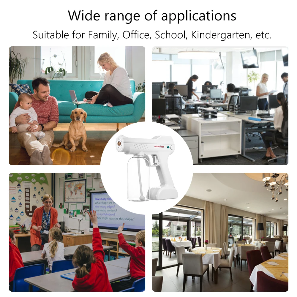 Электрический распылитель Портативный Fogger машина паровой пистолет синий