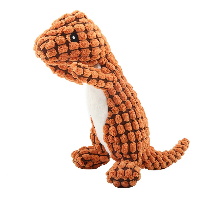 

Dog Toy Chewing Pet Supplies Puppy Plush Toys for Large Dogs Bite Teeth Clean Sound Toys Soft Smelly Dinosaur