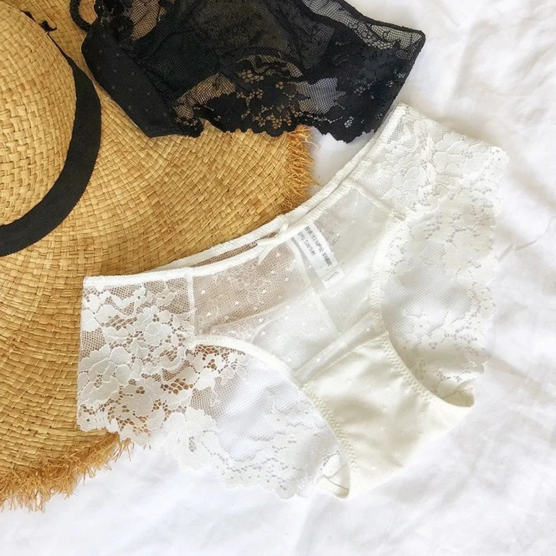 

Новые модные кружевные сексуальные прозрачные трусики с низкой талией, облегающее дышащее женское нижнее белье, сексуальное белье для женщ...