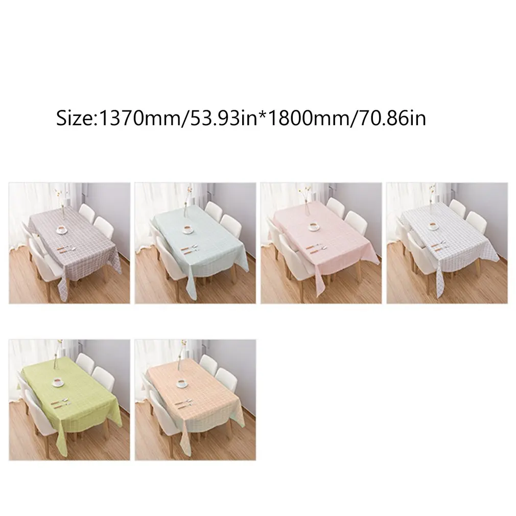 Клетчатая скатерть ПВХ покрытие коврик для стола водонепроницаемая