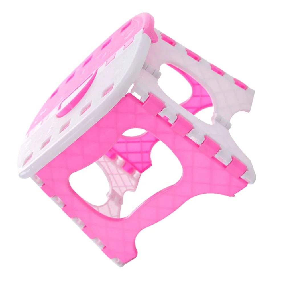 

1pc Small Foldable Stool Stool Portable Creative Lightweight Stool for Bathromm Outdoor Home (Random Color)