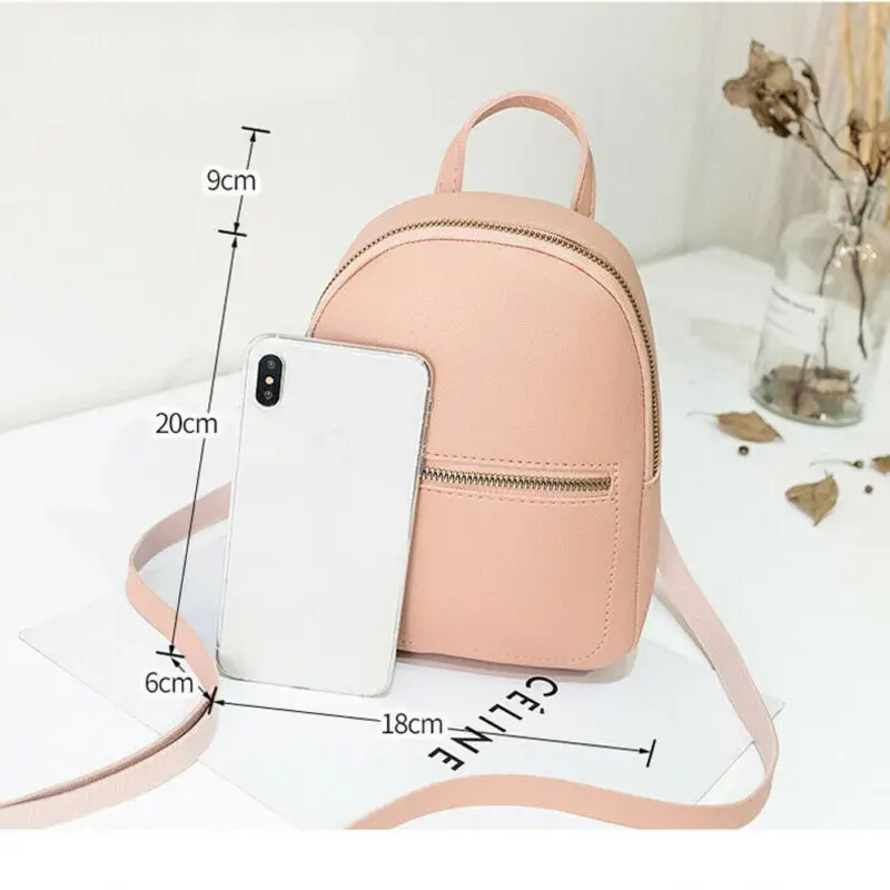 Женский маленький мини рюкзак для девочек модный школьный дорожная сумка через