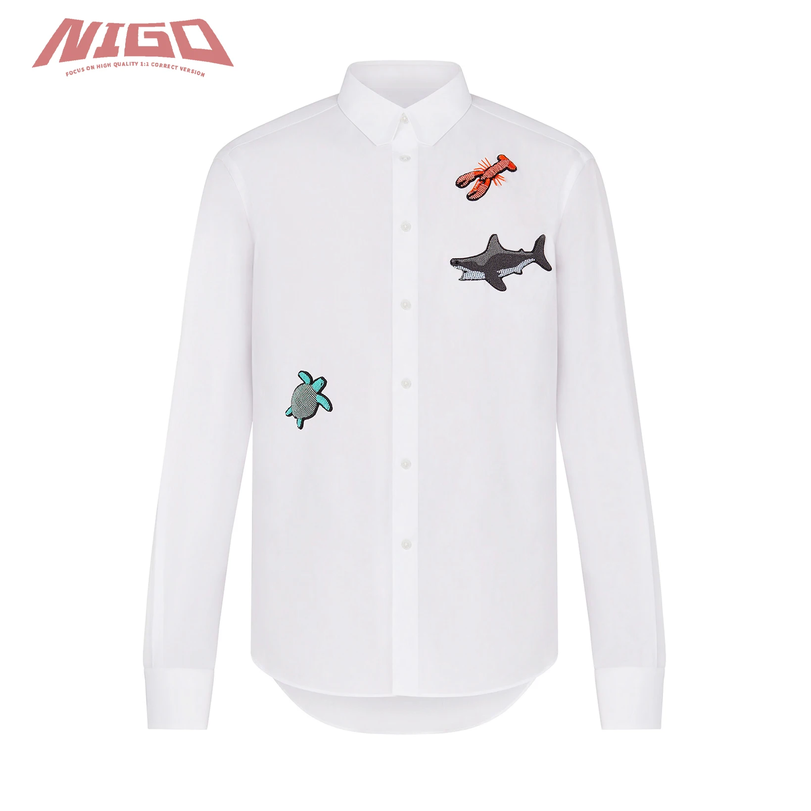 

Рубашка с длинными рукавами, серия Ocean 21ss, NIGO # nigo337