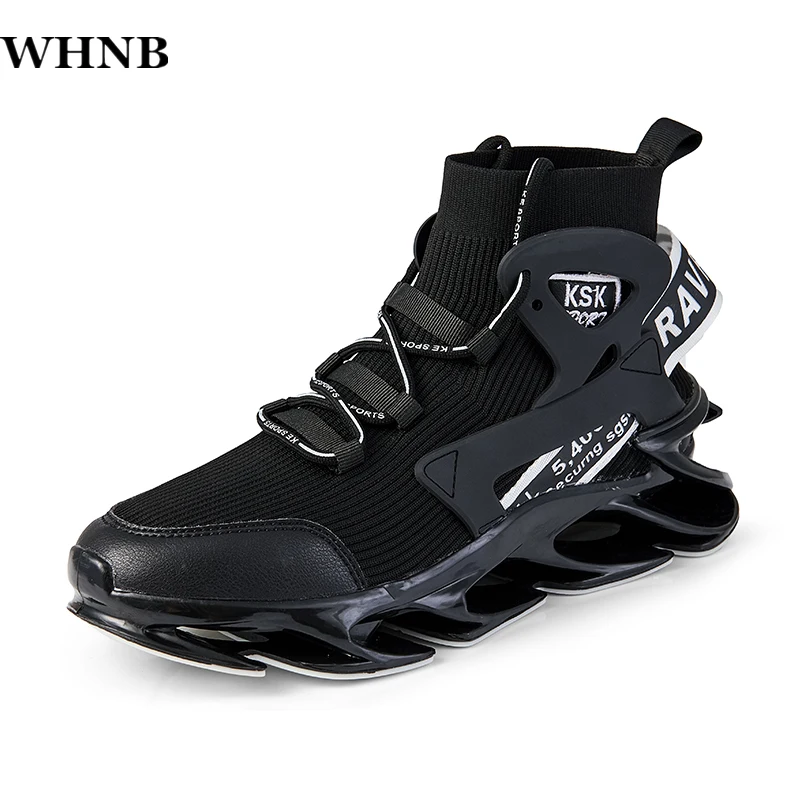 

WHNB High Quality Blade Sneakers Men High Top Daddy Shoes Fashion Lace-Up Walking Footwear Basket Tenis Trainers Chaussure Homme