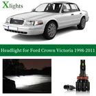 X светильник s светодиодный головной светильник Светодиодная лампа для Ford Crown Victoria 1998 - 2011 низкая дальнего Canbus автомобильные фары лампа светильник ing аксессуары