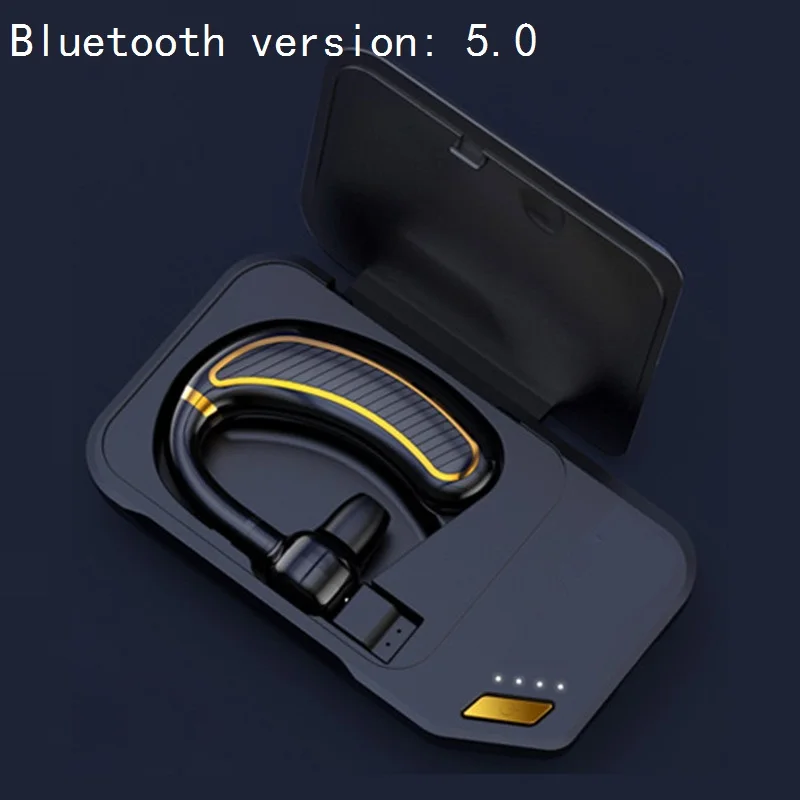 black gold suit Handsfree Bluetooth наушники Автомобильная беспроводная гарнитура с Bluetooth наушники для телефона наушники с микрофоном громкой связи беспроводные наушники - Цвет: black gold suit