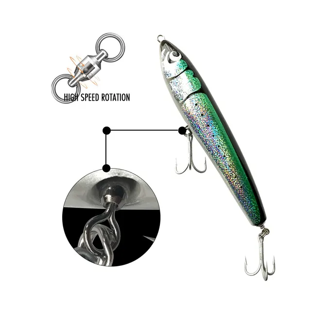 Wooden Trolling Lure 65g 70g 90g 120g 140g Big Game Topwater Surface  Popping Pencil bait Deep Sea Saltwater Fishing Tuna Tackle - AliExpress