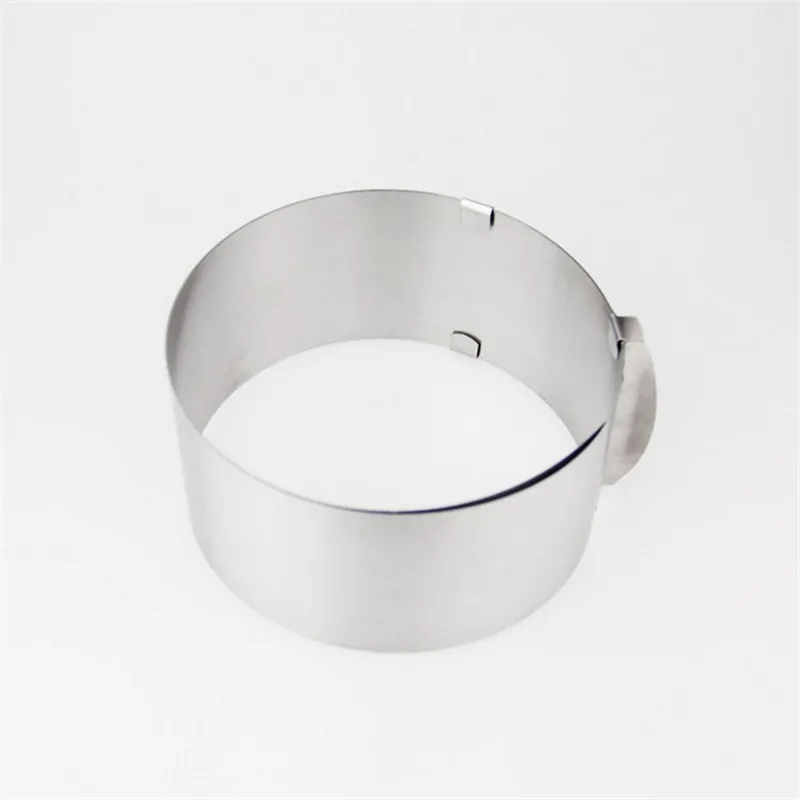 6-12 дюймов Регулируемая форма для торта из нержавеющей стали печенья помадка мусс