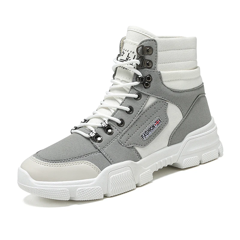 

Мужские ботильоны с высоким берцем, коричневые повседневные ботинки на платформе, ботинки мартинсы для мальчиков, зима 2021