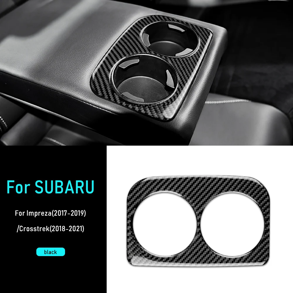 

Наклейка из мягкого углеродного волокна для Subaru Crosstrek 2018-2023 Impreza 2017 2018 2019 2020 2021 2022, подставка для чашки, аксессуары для рамки
