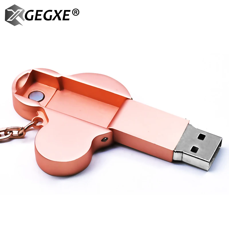 XGEGXE металлический флеш накопитель 2 0 32 ГБ 16 8 4 Usb 64 для ПК карта памяти Бесплатная