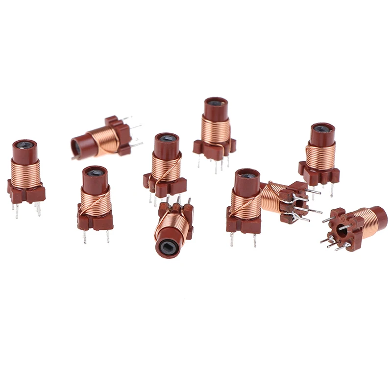 

10 Pieces 12T 0.6uh-1.7uh Adjustable High-Frequency Ferrite Core Inductor