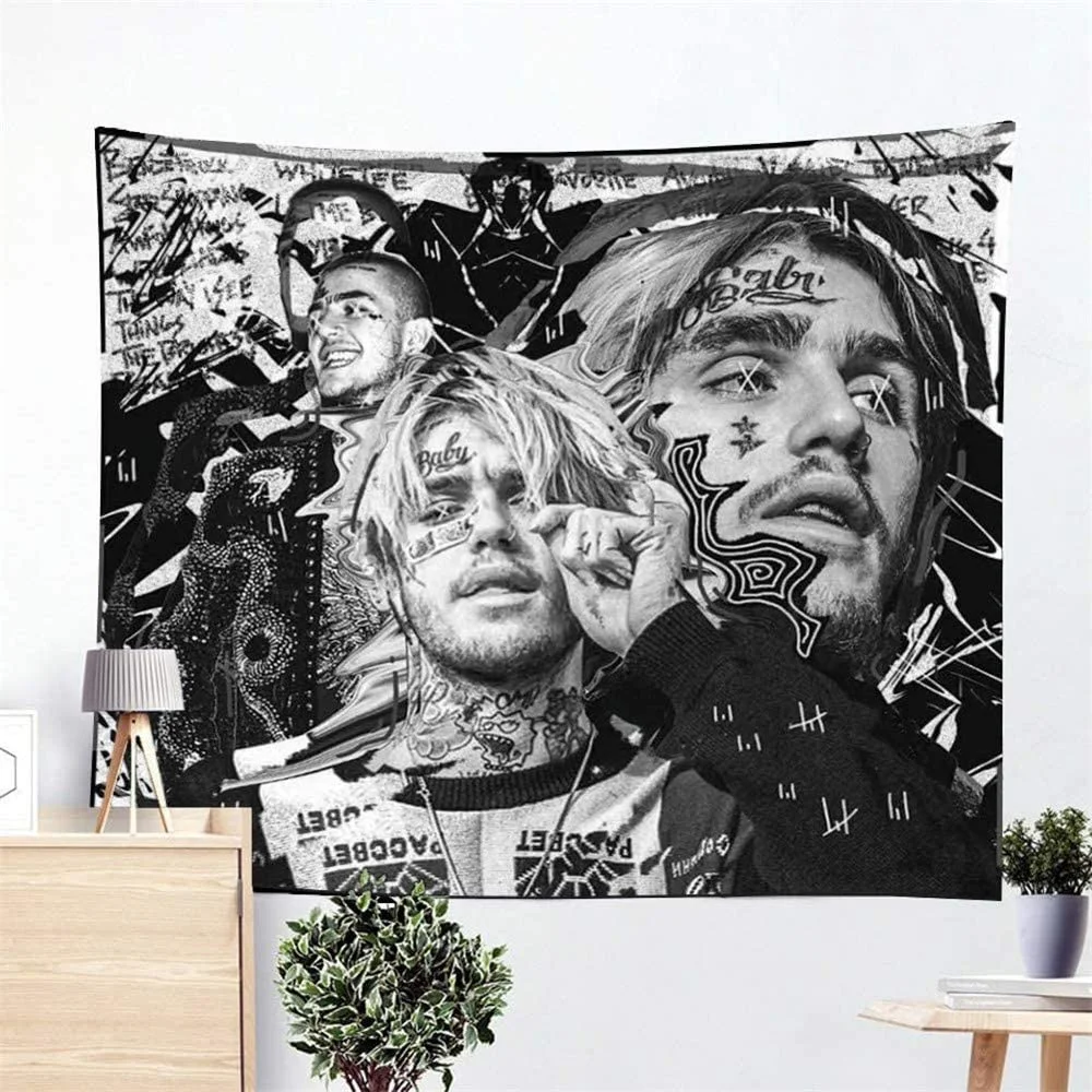 

Lil Rapper Peep Wall Hanging Tapestry 3D Printing Wall Art Decorations for Bedroom Tapiz 95x73cm/150x100cm/150x130cm/200x150cm