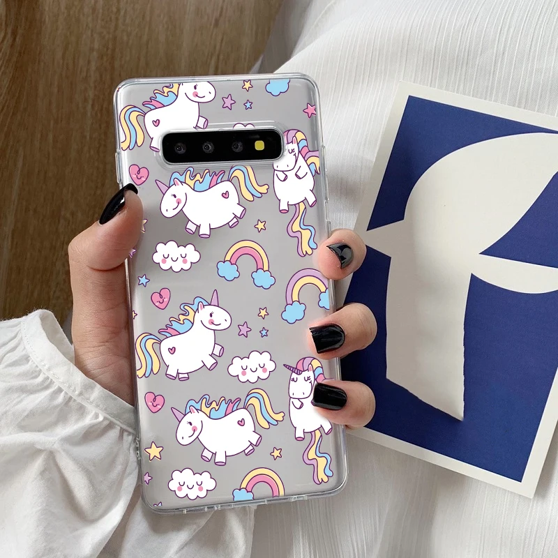 Чехол для телефона Samsung S20 S10 E S8 S9 plus A51 A71 A40 A30 A50 A70 Note 10 20 8 9 ультрамягкий с