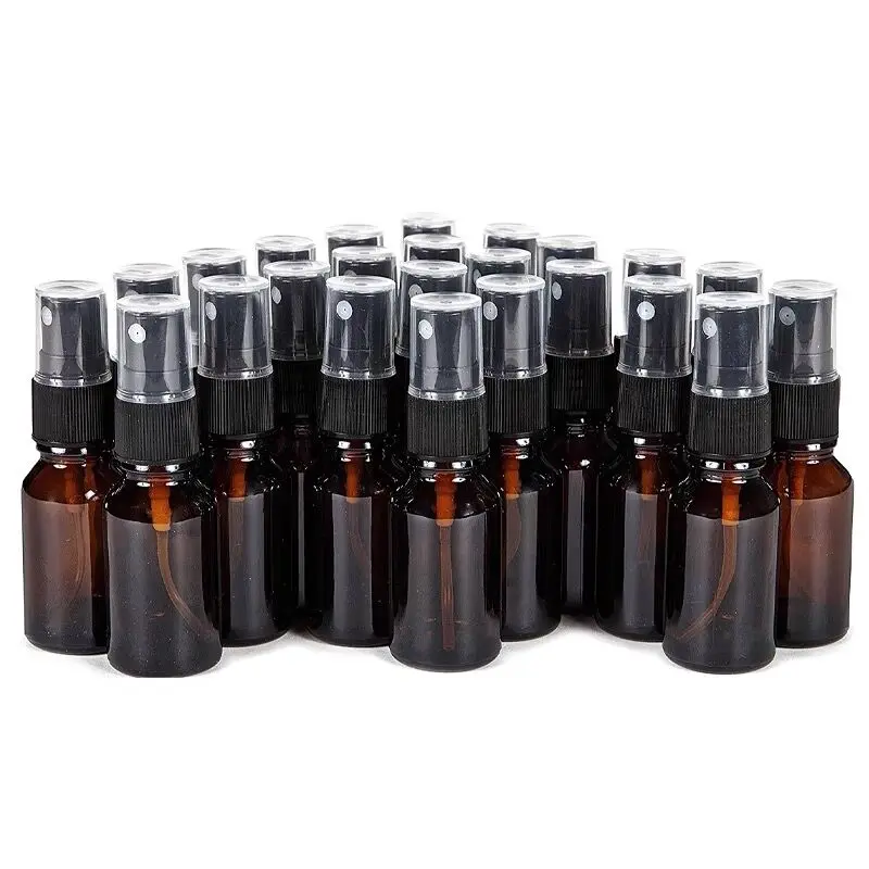 Флакон с распылителем янтарного стекла 5-100 мл 100 шт. | Дом и сад