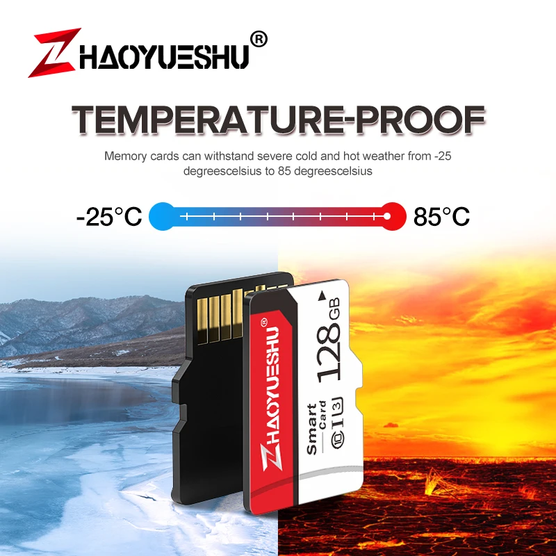 Карта micro SD/TF класса 10, высокоскоростная карта памяти, 128 ГБ, 64 ГБ, 32 ГБ, 16 ГБ, 8 ГБ, флеш-карта для мобильных телефонов и регистраторов вождения