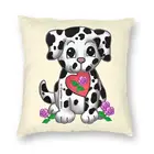 Сердце собака породы далматинец подушка в виде щенка крышка украшения сливы пудинг собака чехол для подушки для автомобиля двухсторонняя печать