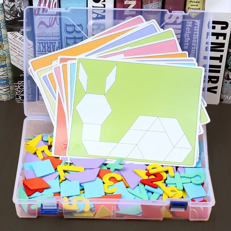 Деревянные головоломки Монтессори развивающие игрушки головоломка для детей