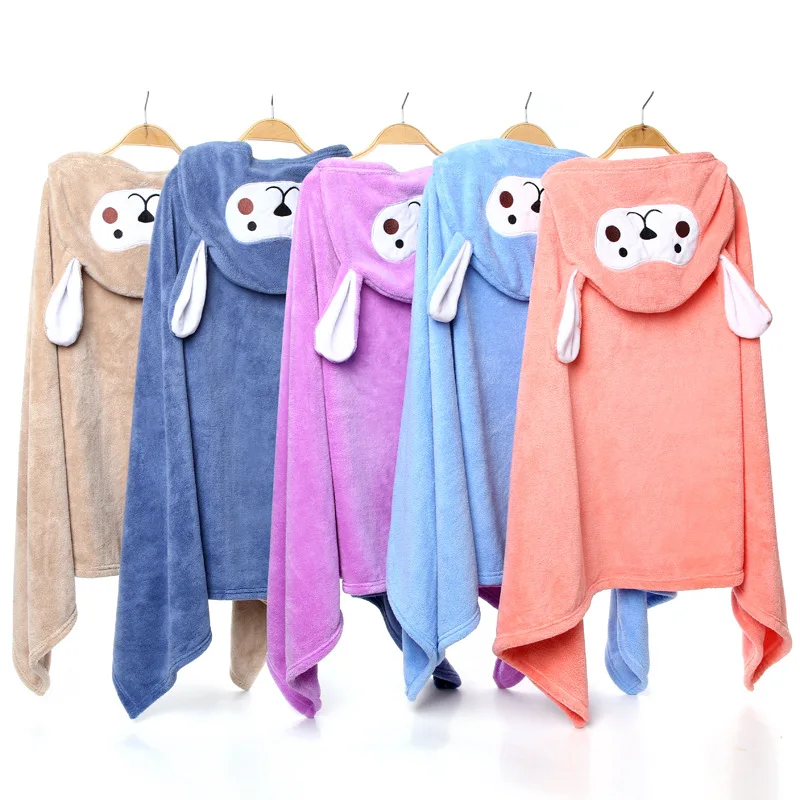 

Children Baby Spa Towel Newborn Hooded Towel for Baby Bath Velvet Baby Blanket Kids Boy Bathrobe Infant Bath Hood Beach Towels