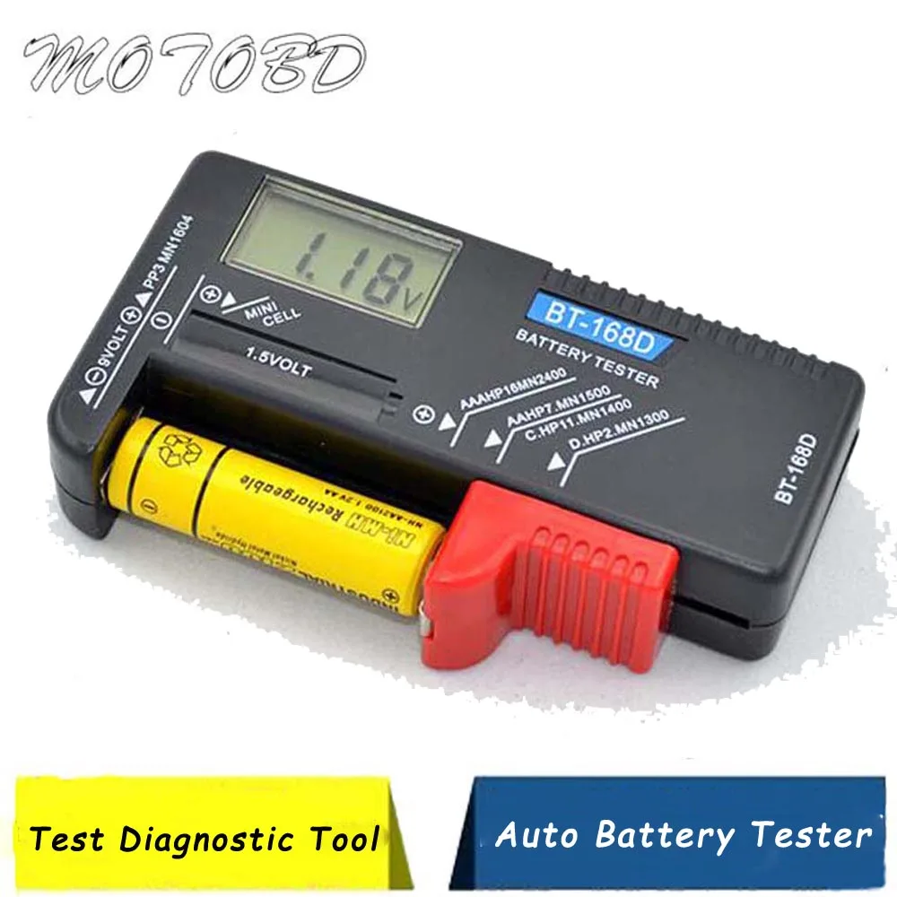 Две модели аккумуляторов с цифровым ЖК дисплеем и указателем 1 5 9 в|Тестеры